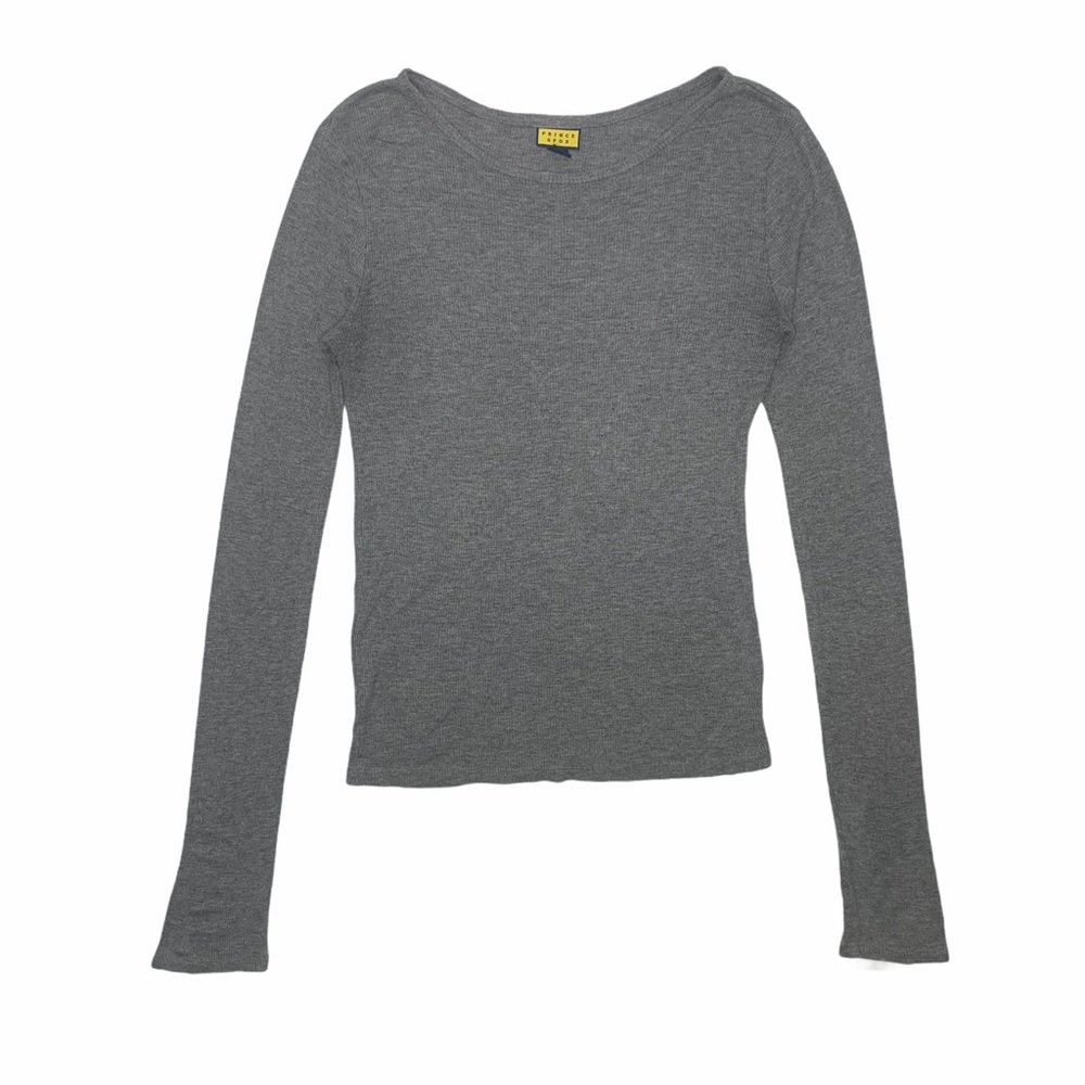 Prince & Fox Solid Gray Extra Long Sleeve Top